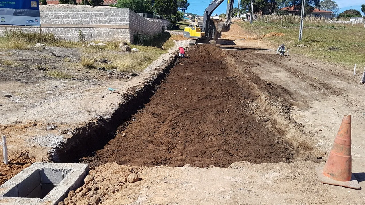  Obra de pavimentação realizada pela CBI Engenharia com qualidade e eficiência