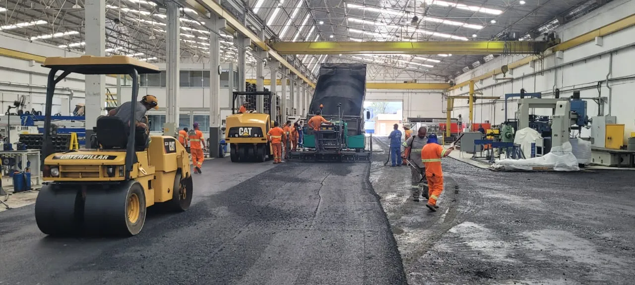  Obra de pavimentação realizada pela CBI Engenharia com qualidade e eficiência
